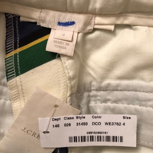 J Crew Bennett Cropped Chino in Multi-stripe pant - Picture 5 of 5